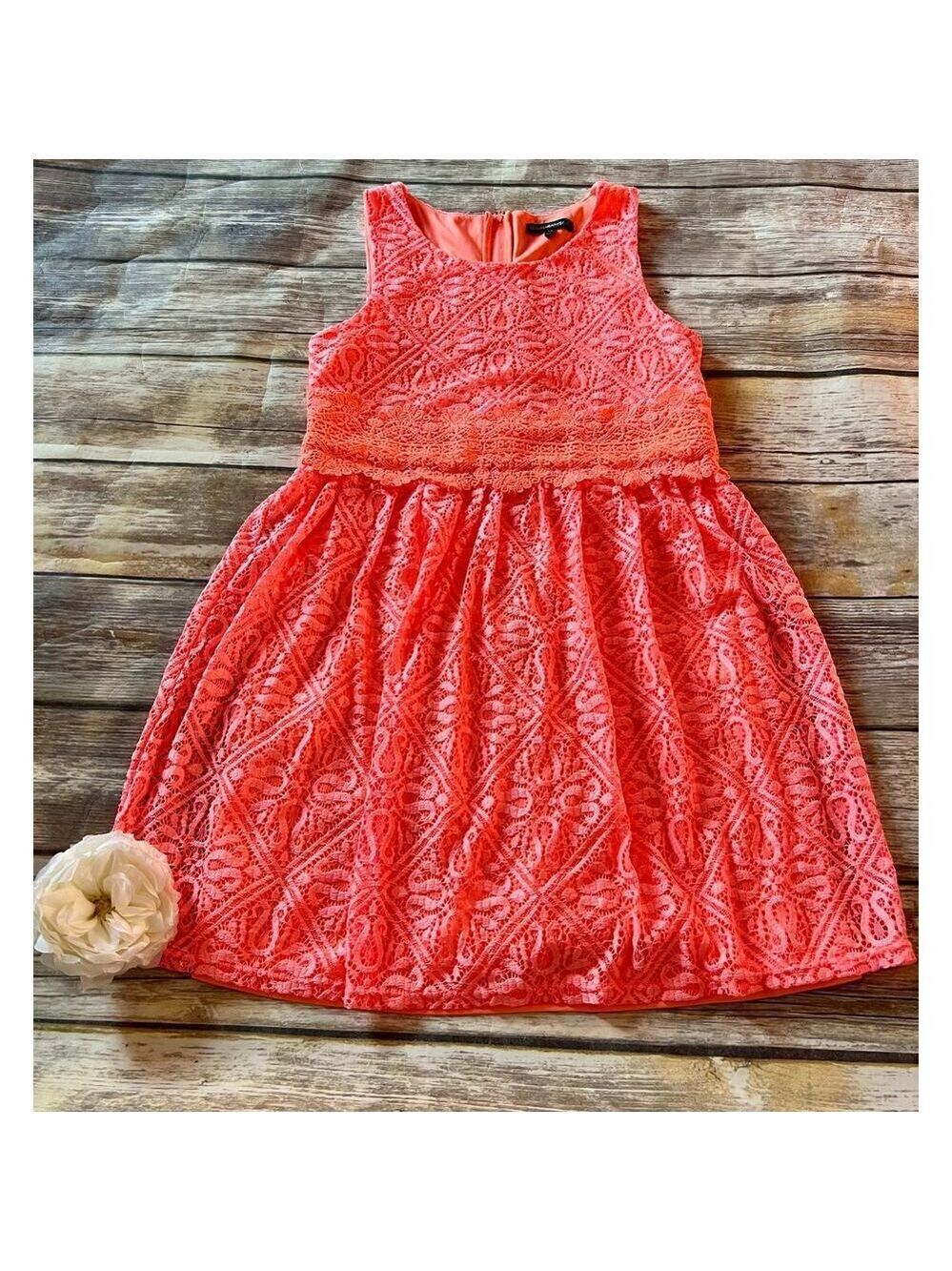 STUNNING CORAL DRESS-SIZE 14